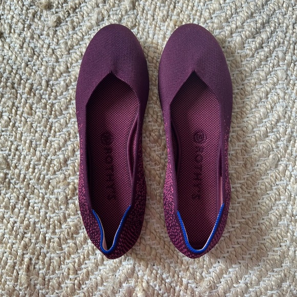 Rothy's Purple Fig Python Flats - Picture 2 of 8
